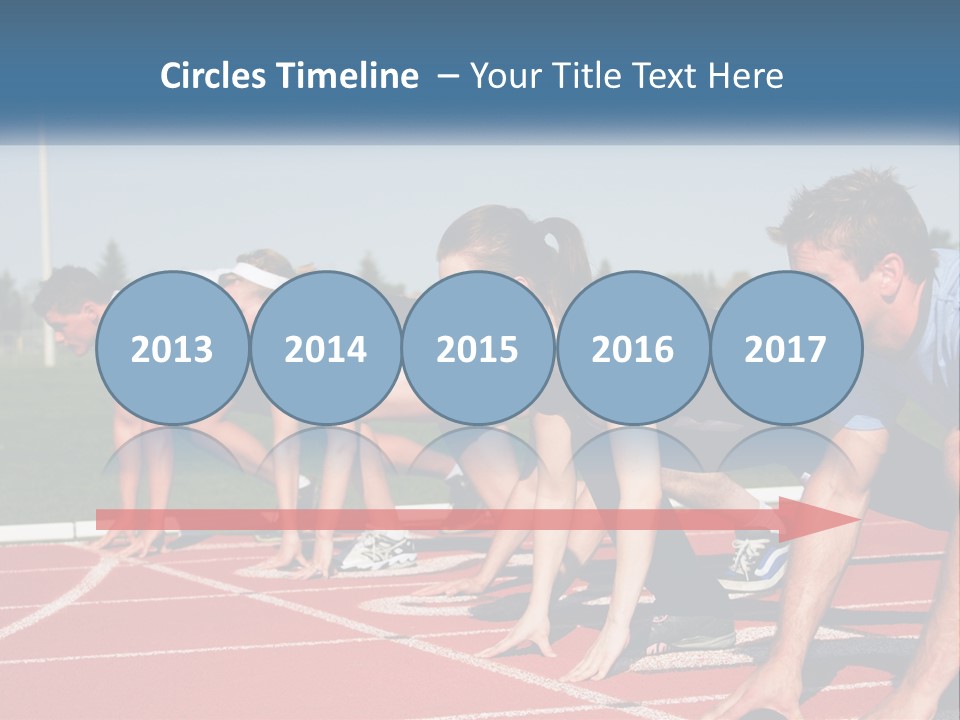 Competition Sprint Green PowerPoint Template