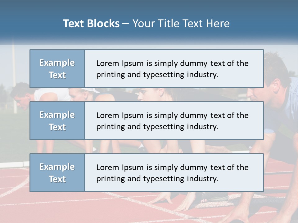 Competition Sprint Green PowerPoint Template