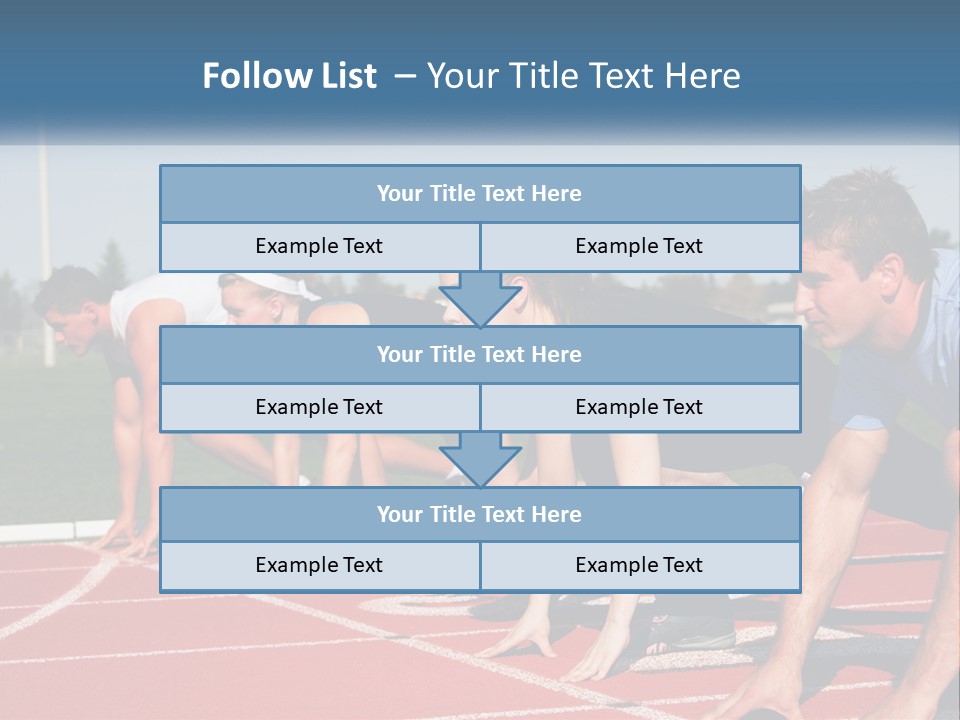 Competition Sprint Green PowerPoint Template