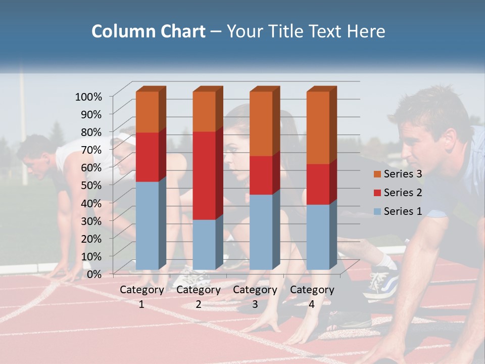 Competition Sprint Green PowerPoint Template