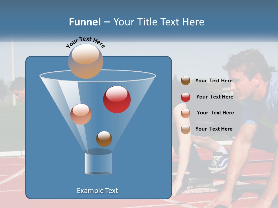 Competition Sprint Green PowerPoint Template