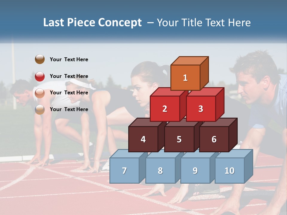 Competition Sprint Green PowerPoint Template