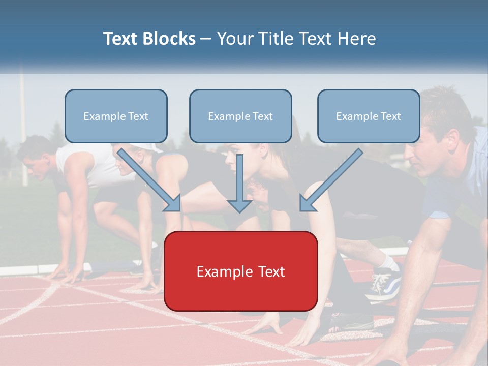 Competition Sprint Green PowerPoint Template