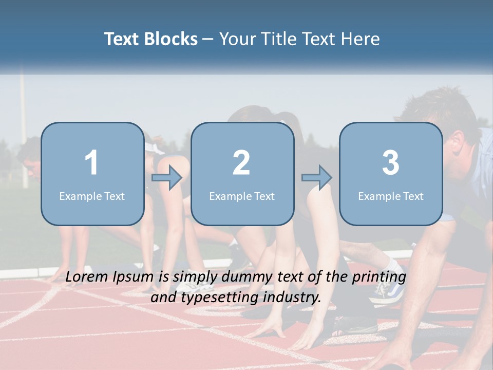 Competition Sprint Green PowerPoint Template