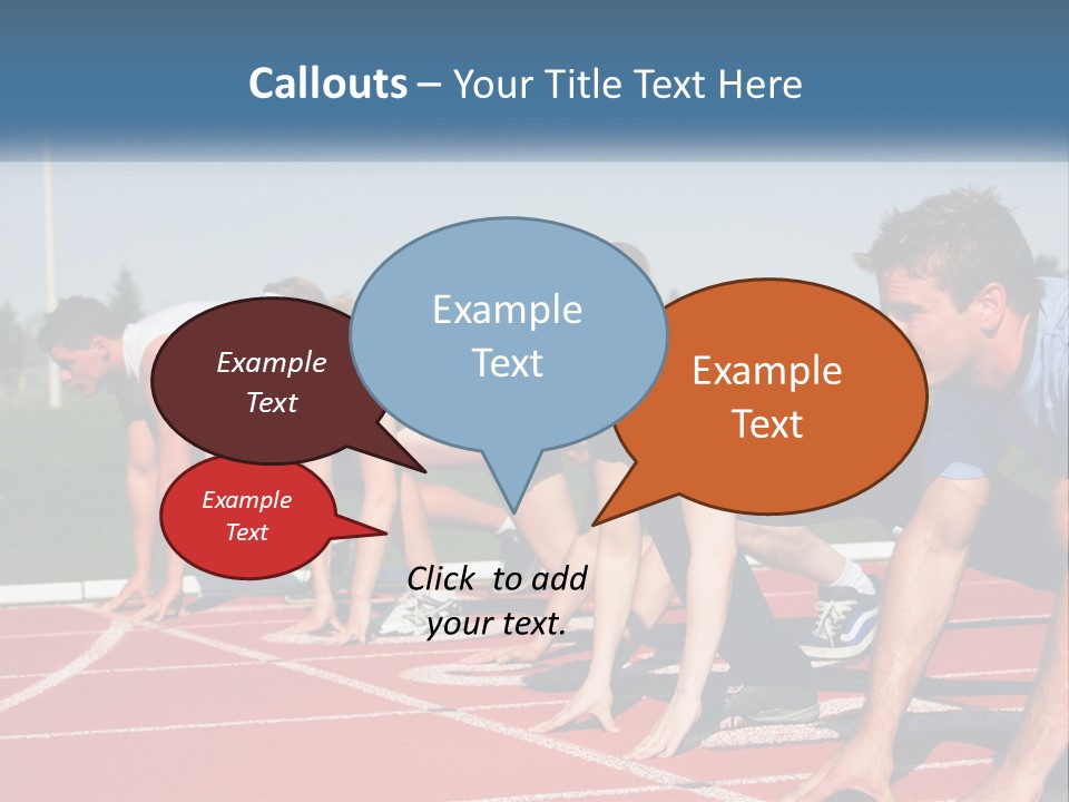 Competition Sprint Green PowerPoint Template