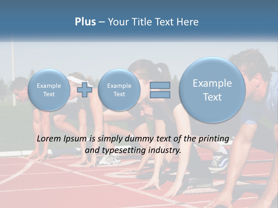 Competition Sprint Green PowerPoint Template
