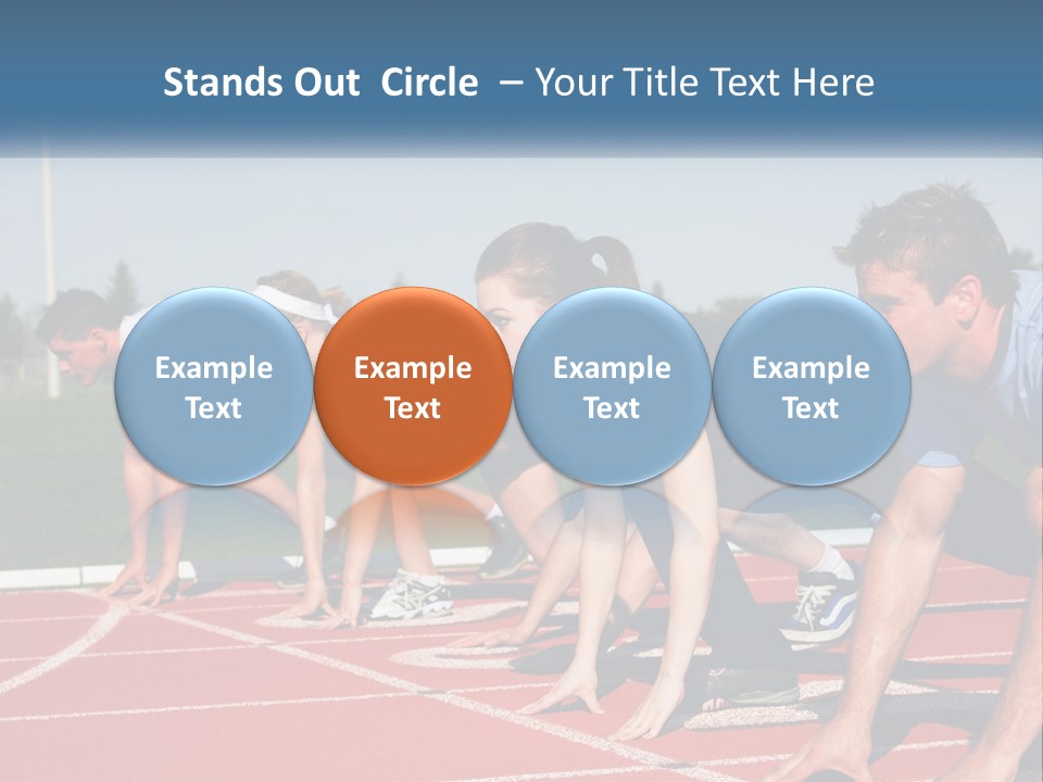 Competition Sprint Green PowerPoint Template