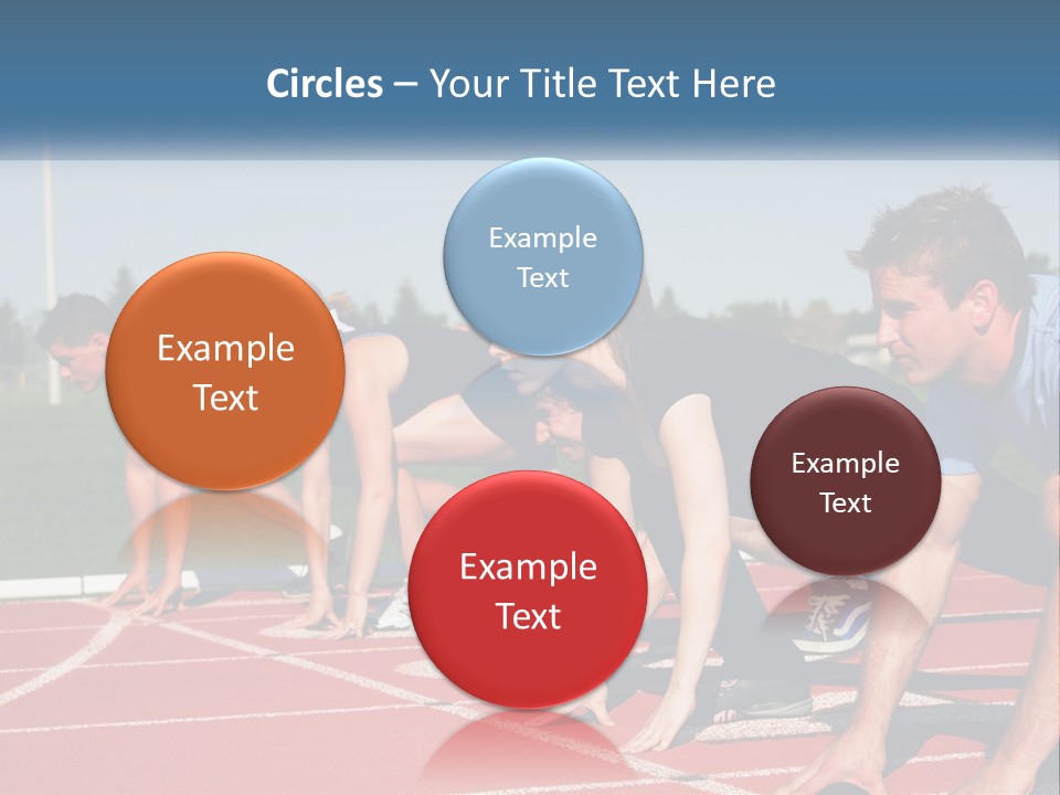 Competition Sprint Green PowerPoint Template