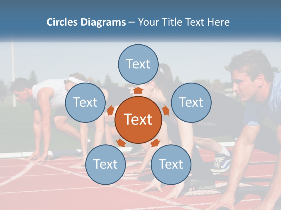 Competition Sprint Green PowerPoint Template