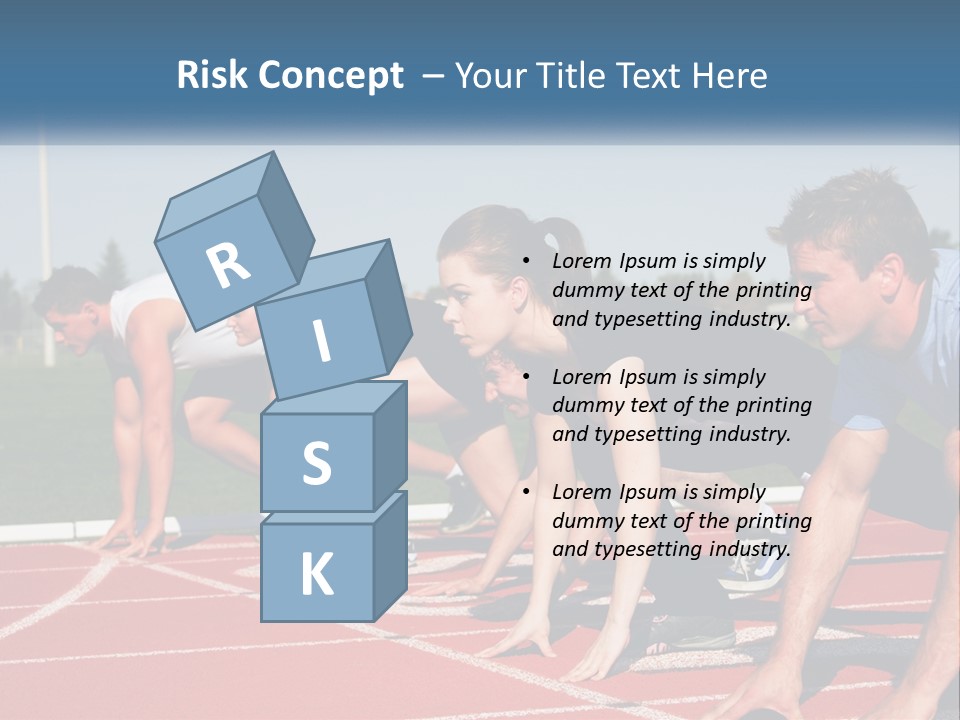 Competition Sprint Green PowerPoint Template