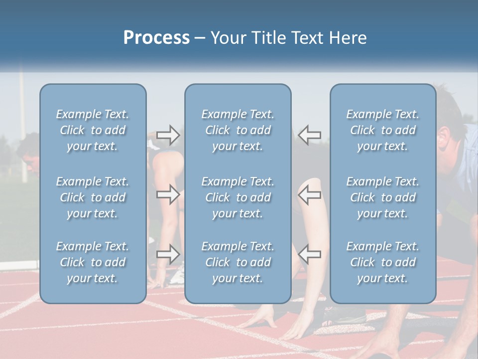 Competition Sprint Green PowerPoint Template