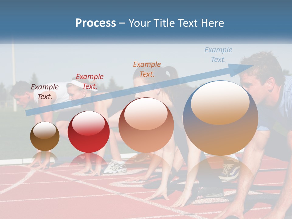 Competition Sprint Green PowerPoint Template