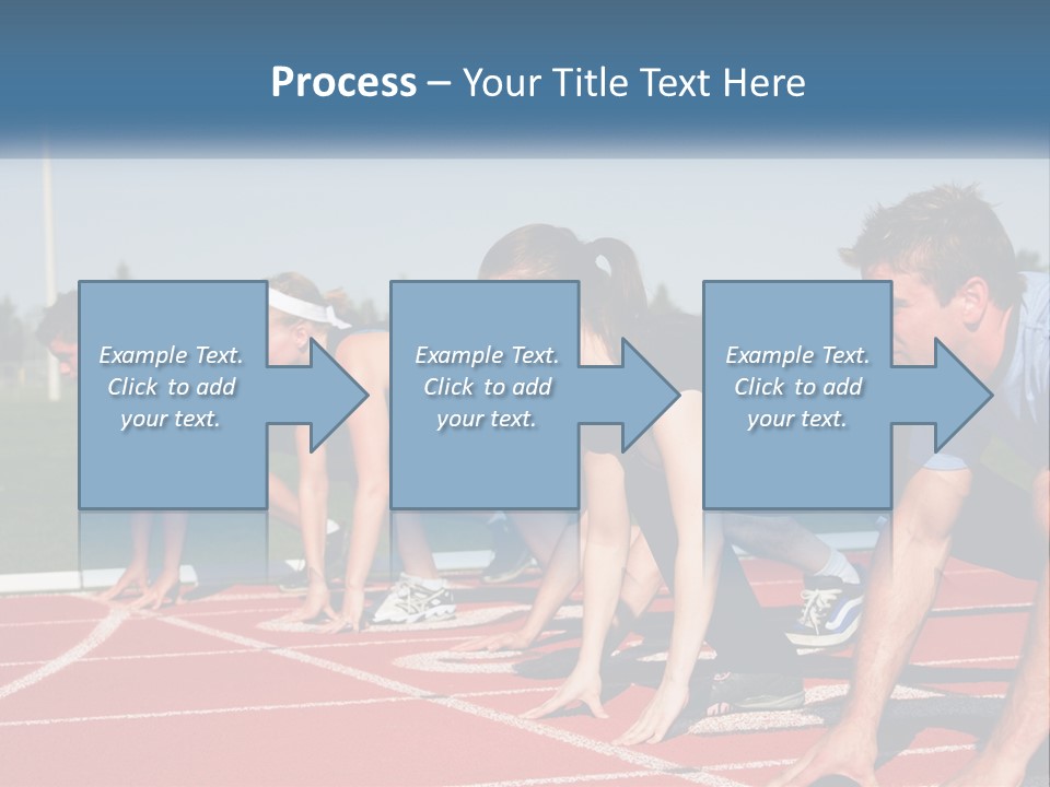 Competition Sprint Green PowerPoint Template