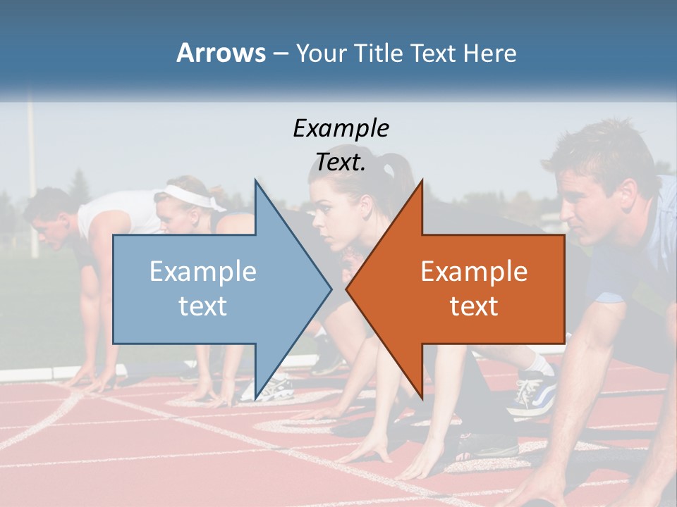 Competition Sprint Green PowerPoint Template