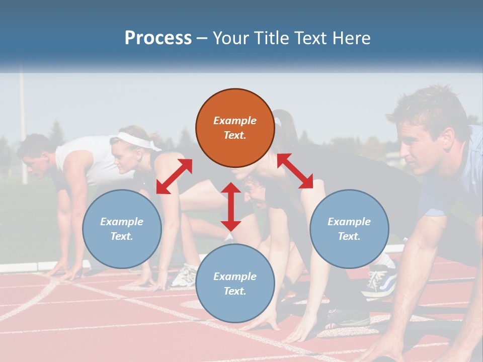 Competition Sprint Green PowerPoint Template