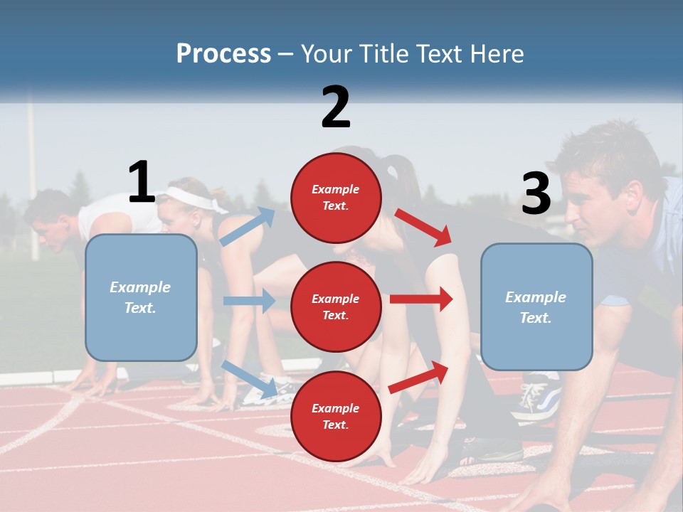 Competition Sprint Green PowerPoint Template