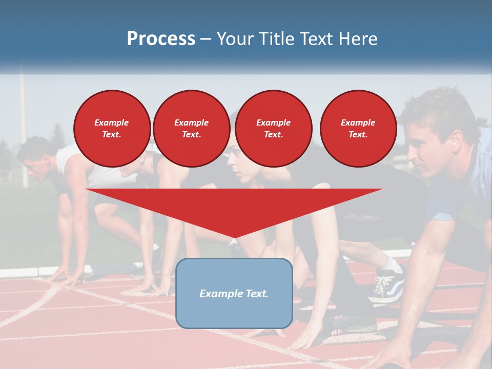 Competition Sprint Green PowerPoint Template