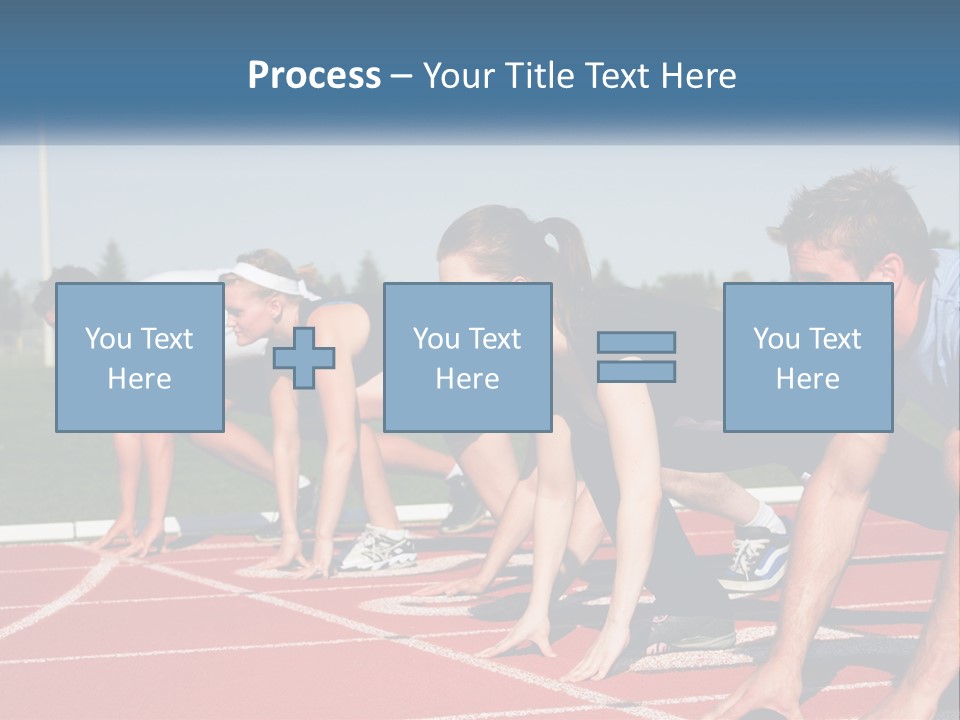 Competition Sprint Green PowerPoint Template