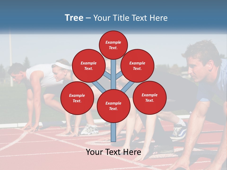 Competition Sprint Green PowerPoint Template