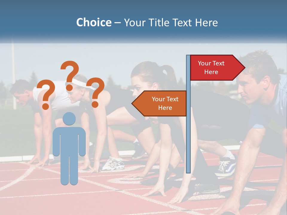 Competition Sprint Green PowerPoint Template