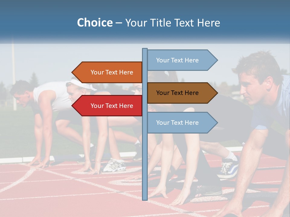 Competition Sprint Green PowerPoint Template