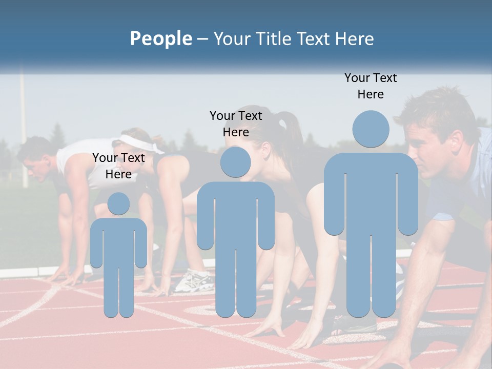 Competition Sprint Green PowerPoint Template