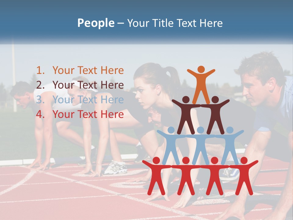 Competition Sprint Green PowerPoint Template