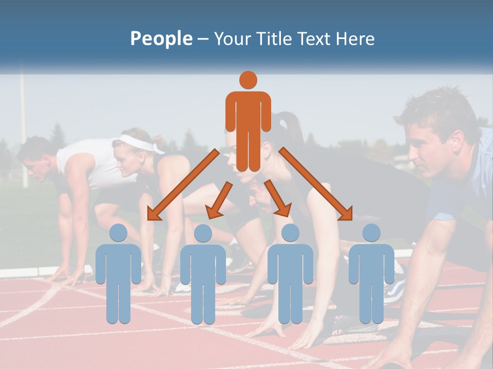 Competition Sprint Green PowerPoint Template