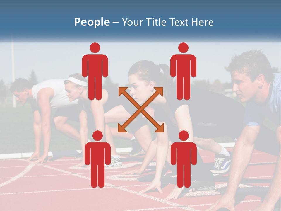 Competition Sprint Green PowerPoint Template