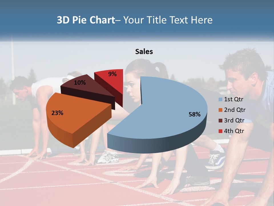 Competition Sprint Green PowerPoint Template