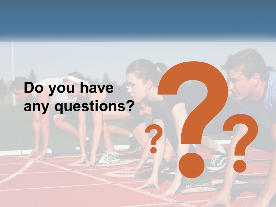 Competition Sprint Green PowerPoint Template