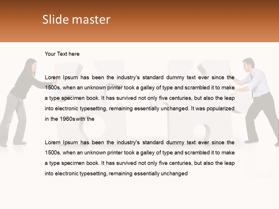 Challenge Puzzle Solved PowerPoint Template
