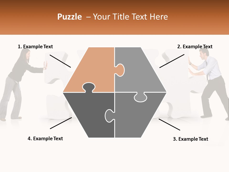 Challenge Puzzle Solved PowerPoint Template