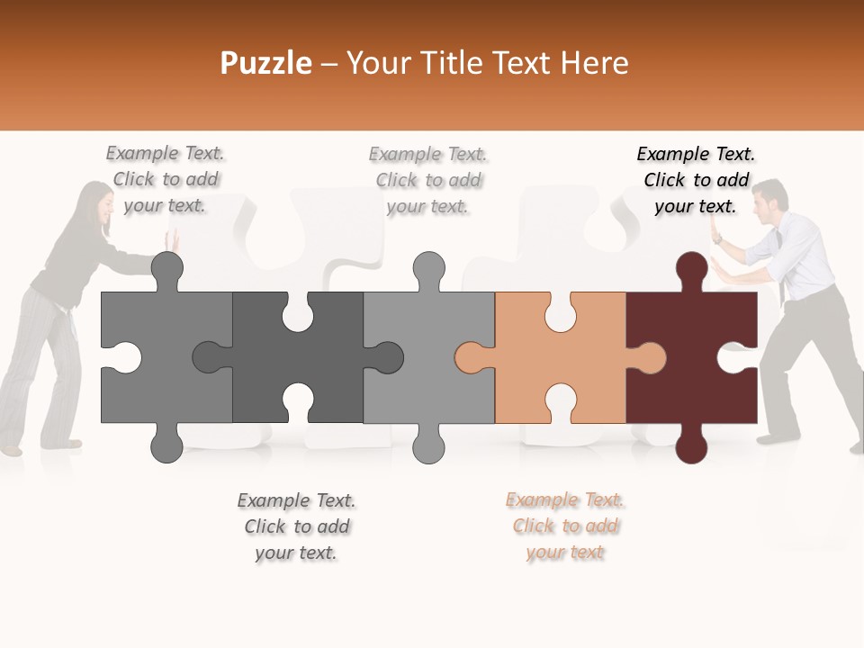 Challenge Puzzle Solved PowerPoint Template