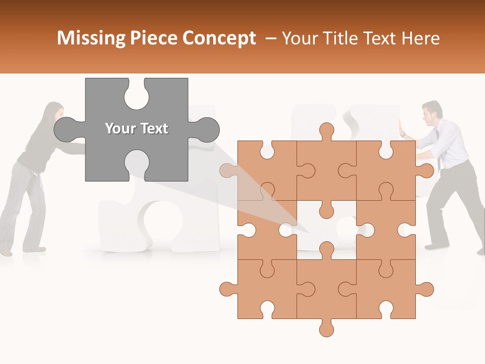 Challenge Puzzle Solved PowerPoint Template