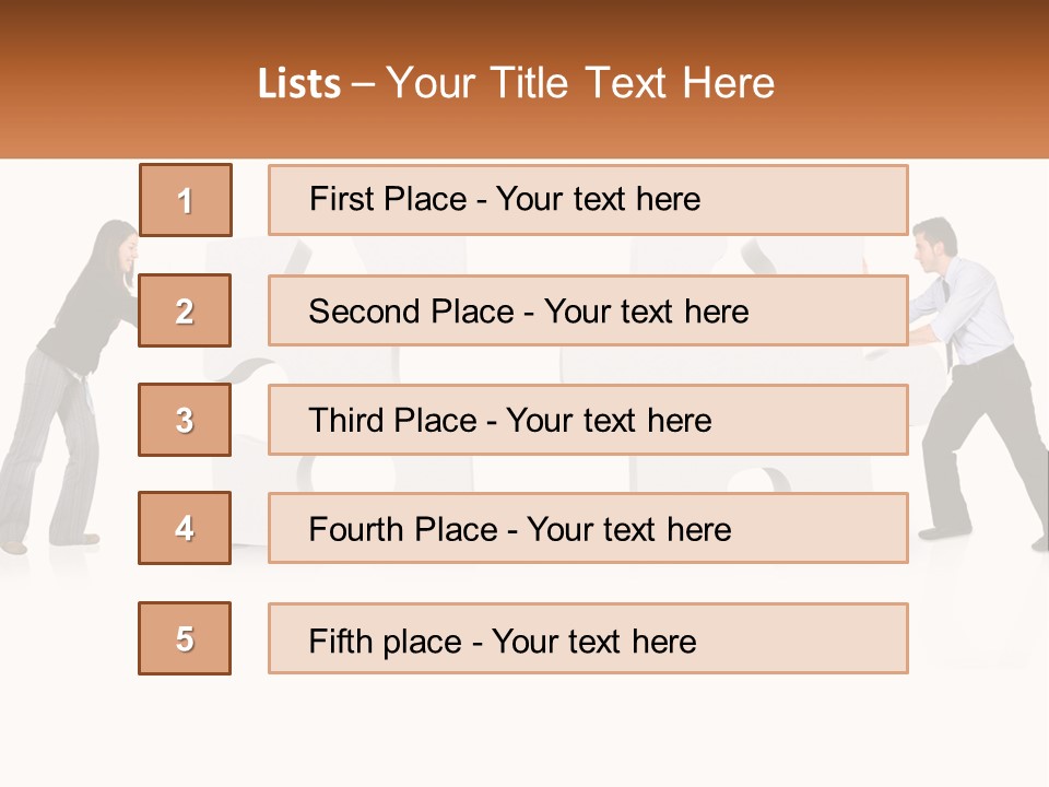 Challenge Puzzle Solved PowerPoint Template