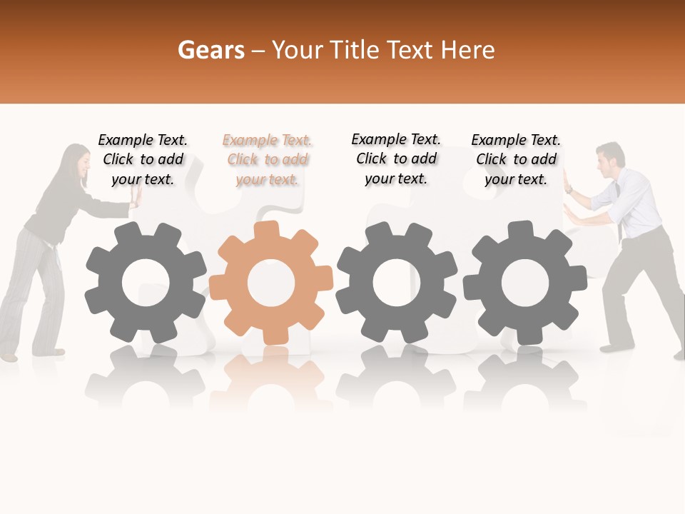 Challenge Puzzle Solved PowerPoint Template