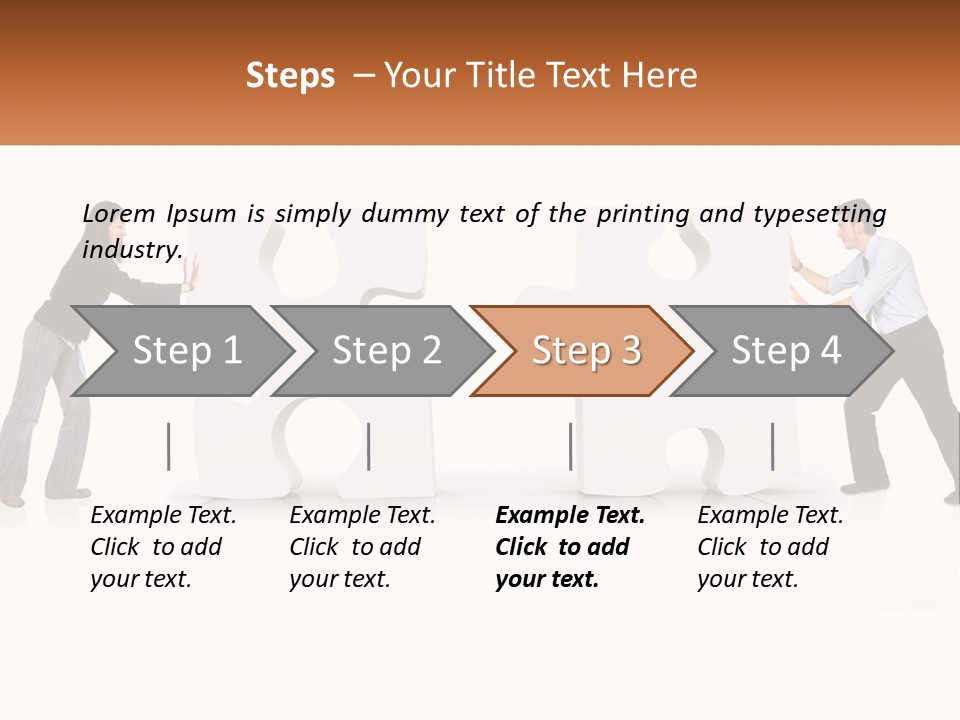 Challenge Puzzle Solved PowerPoint Template