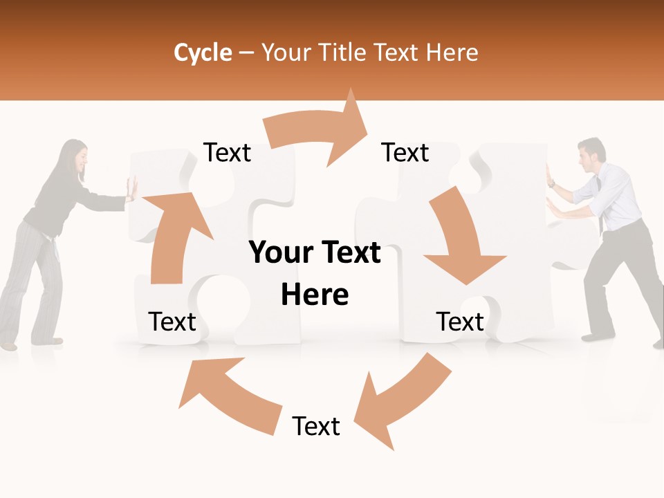 Challenge Puzzle Solved PowerPoint Template