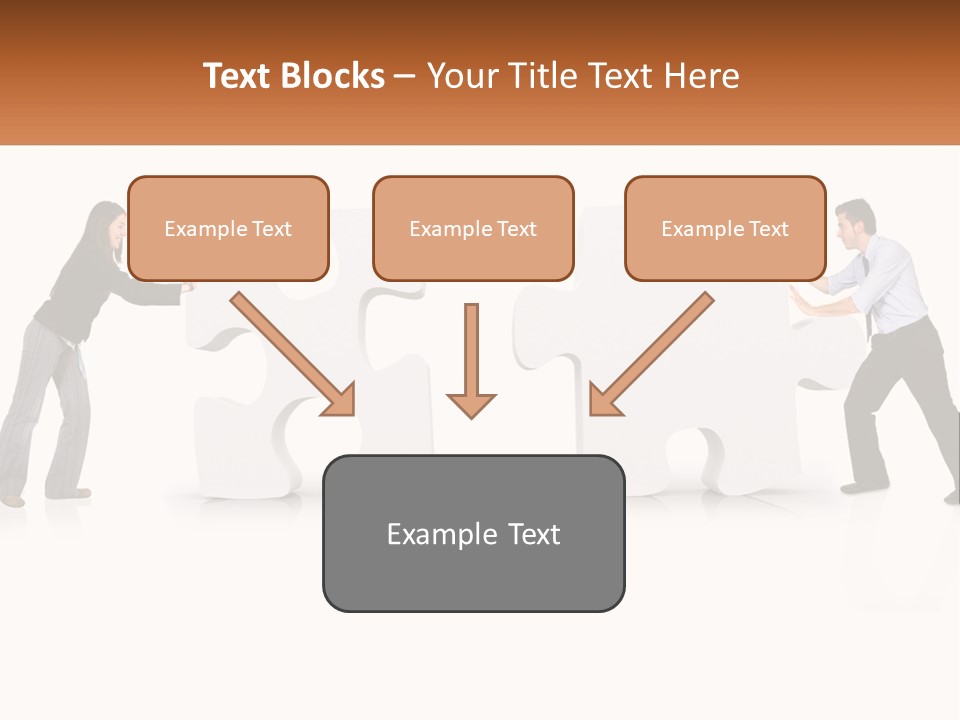 Challenge Puzzle Solved PowerPoint Template