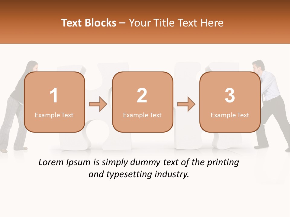 Challenge Puzzle Solved PowerPoint Template