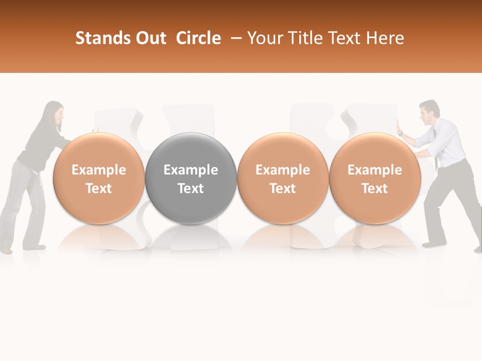 Challenge Puzzle Solved PowerPoint Template