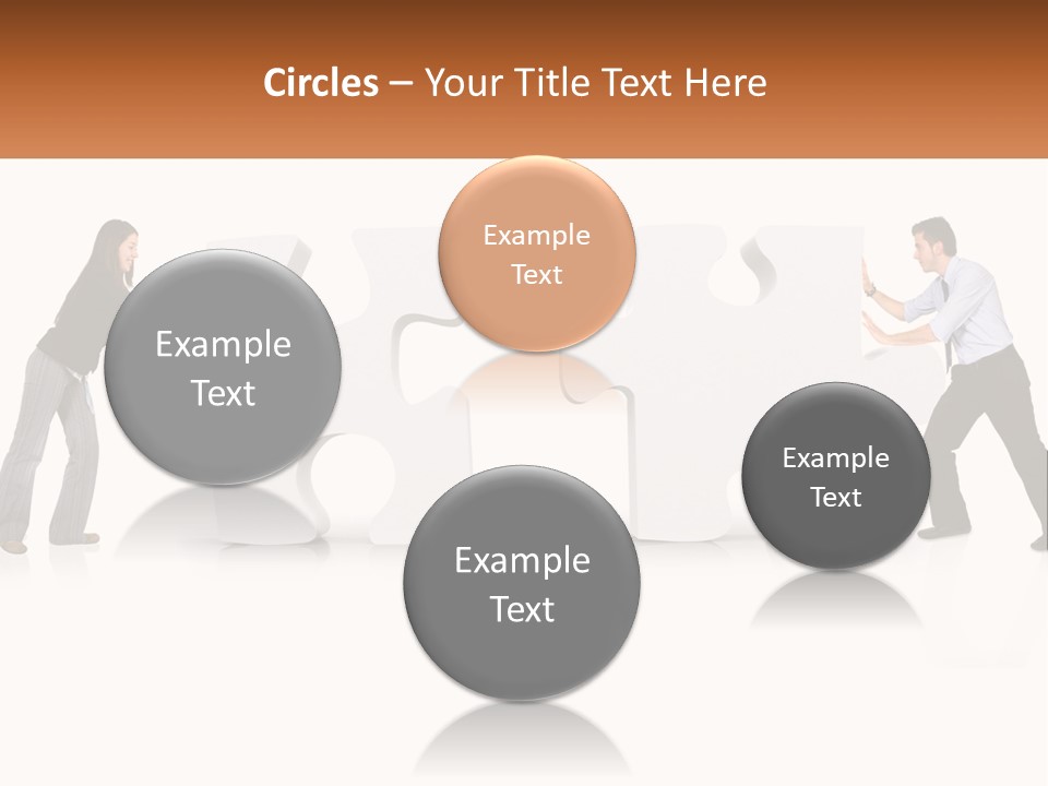Challenge Puzzle Solved PowerPoint Template