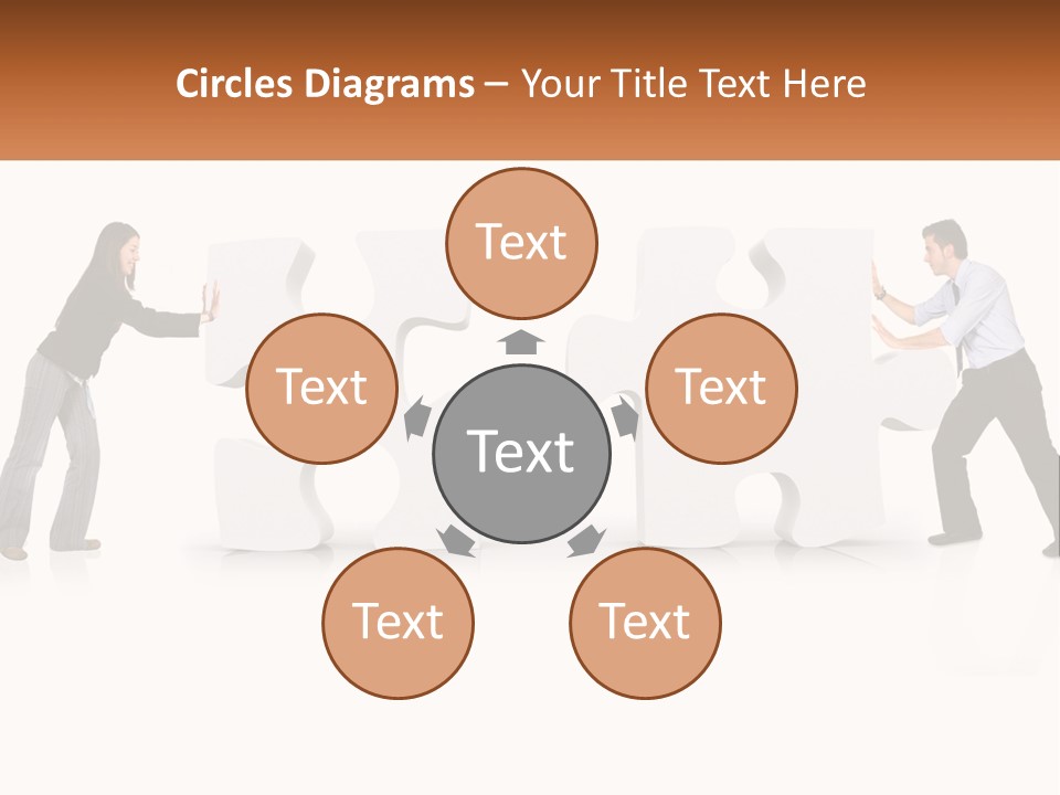 Challenge Puzzle Solved PowerPoint Template