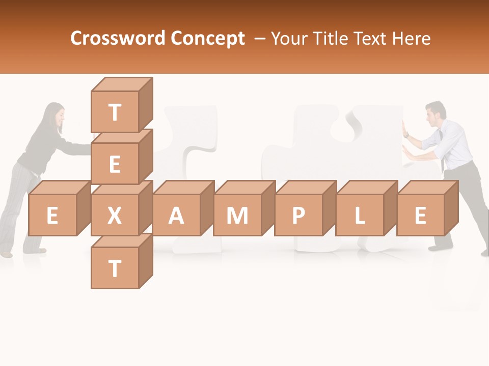 Challenge Puzzle Solved PowerPoint Template