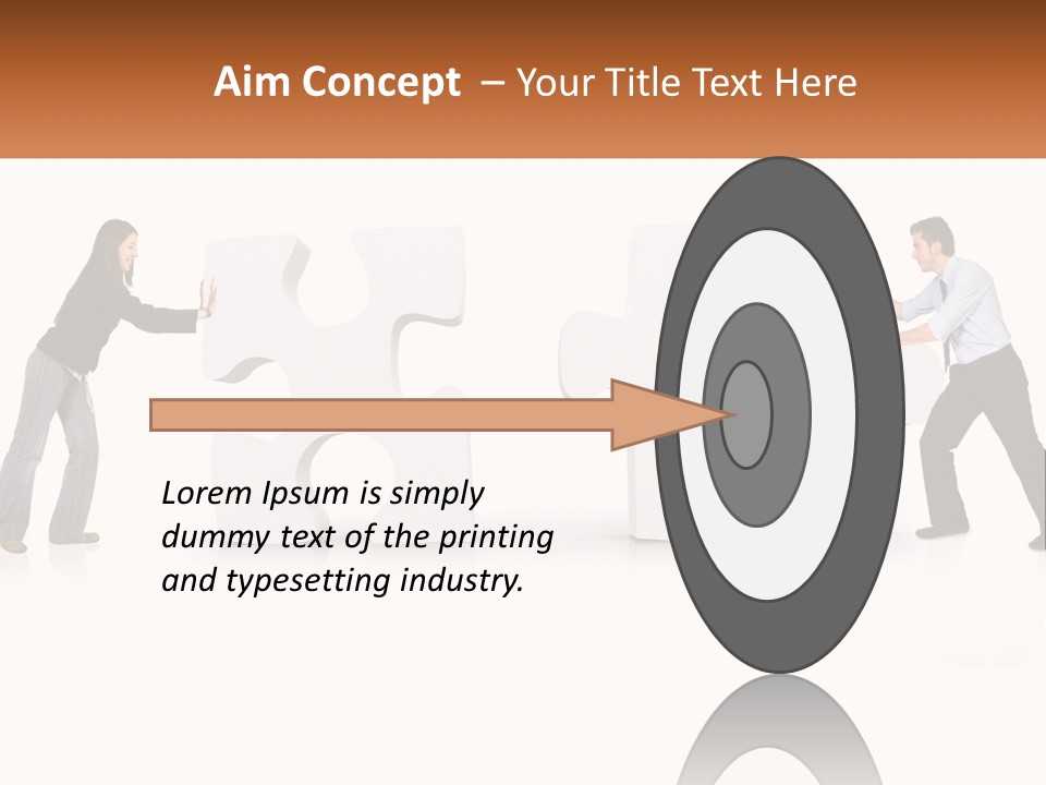 Challenge Puzzle Solved PowerPoint Template