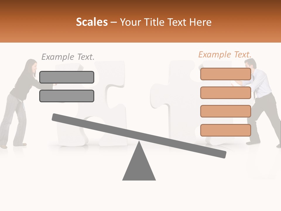 Challenge Puzzle Solved PowerPoint Template