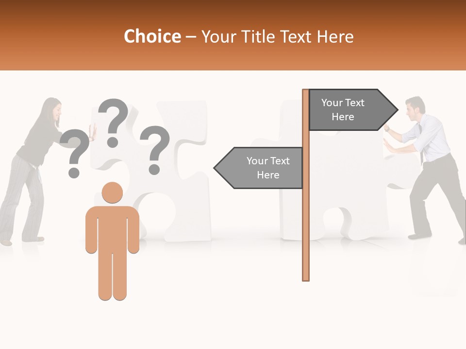 Challenge Puzzle Solved PowerPoint Template