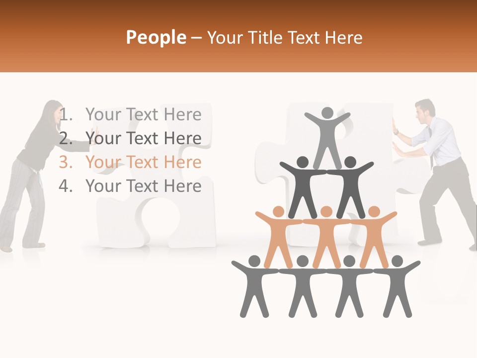 Challenge Puzzle Solved PowerPoint Template