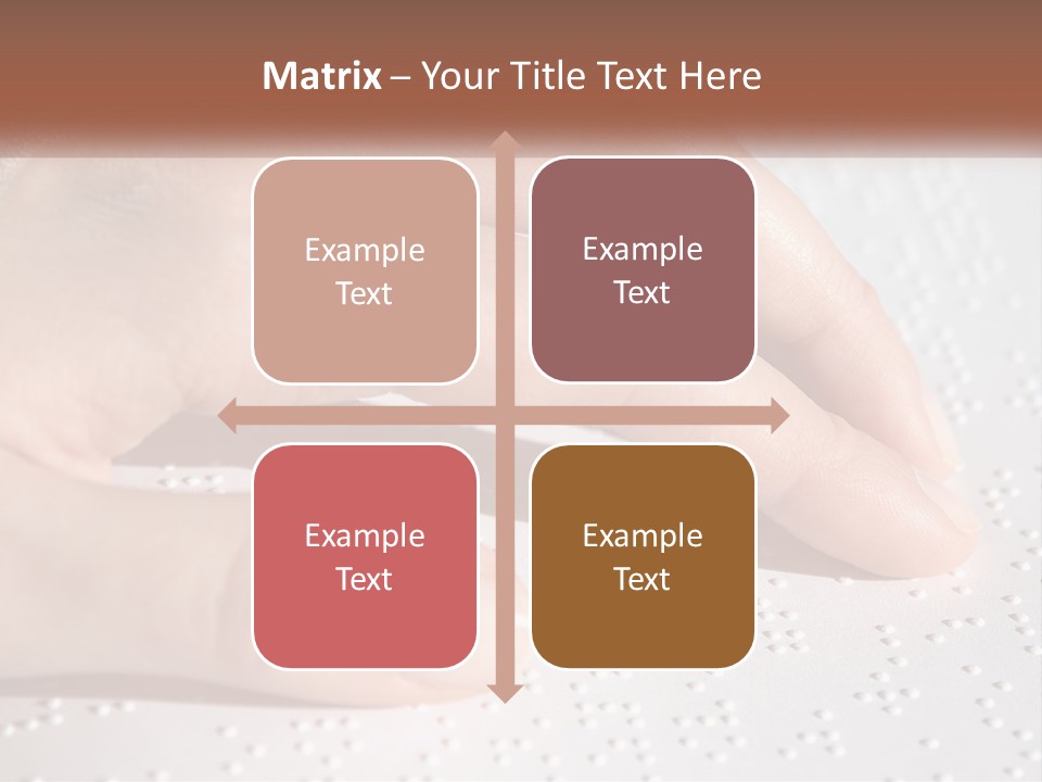 A Person's Hand On Top Of A Piece Of Paper PowerPoint Template